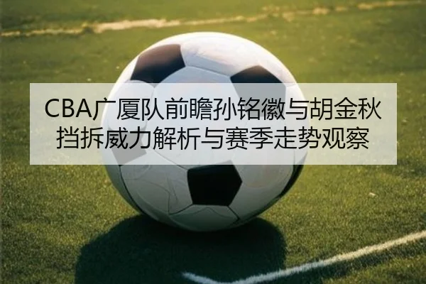 CBA广厦队前瞻孙铭徽与胡金秋挡拆威力解析与赛季走势观察